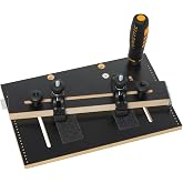 POWERTEC Table Saw Tapering Jig, Small Parts Taper Jig with 3/4" x 3/8" Miter Bar, Adjustable Hold Down Clamp, Non-Slip Grip Strips, Ergonomic Handle - Table Saw Jig Accessories (71875)