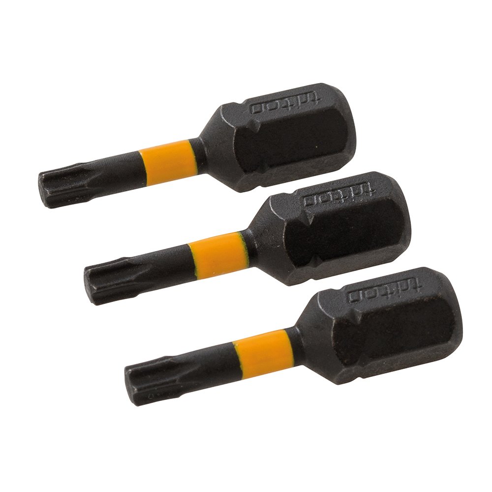 Triton T15 25 mm T15 Screwdriver Impact Bit 3pk