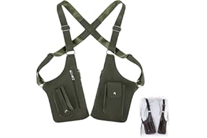 Premium Leather Adjustable Underarm Shoulder Bag for Men&Women, Double Shoulder Armpit Bag, Anti-Theft Strap Wallet