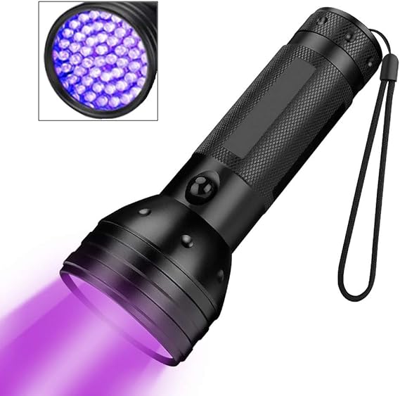 UV Torch LED Ultraviolet Torch Light, 51 LEDS UV Flashlight, 395nm Black Light, Pet Urine