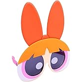 Sun-Staches Power Puff Girls Sunglasses | Bubbles, Blossom & Buttercup | UV400 | One Size Fits Most