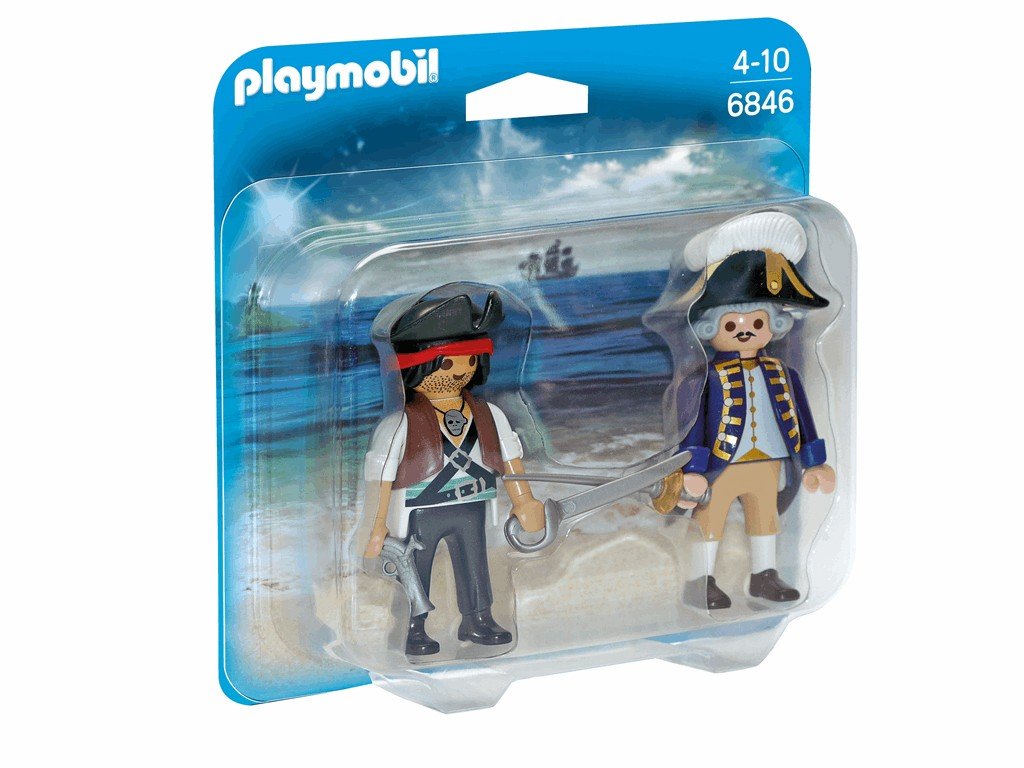 Playmobil 6846 Collectable Pirate and Soldier Duo Pack, Fun Imaginative Role-Play, PlaySets Suitable for Children Ages 4+