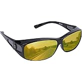 LILONGAD Polarized Fit Over Glasses Sunglasses for Men Women, Wrap Around Sunglasses UV400 for Driving Outdoor Activities