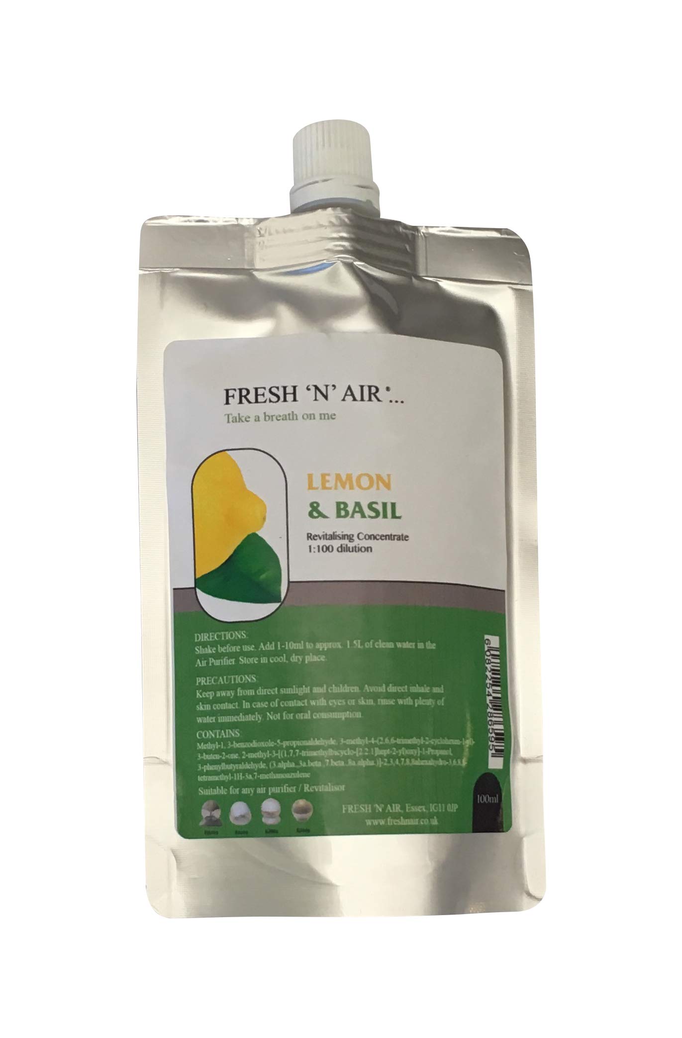 * LEMON & BASIL Air Purifier Fragrance Essence (100ML)