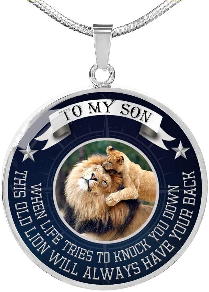 father son necklace pendants