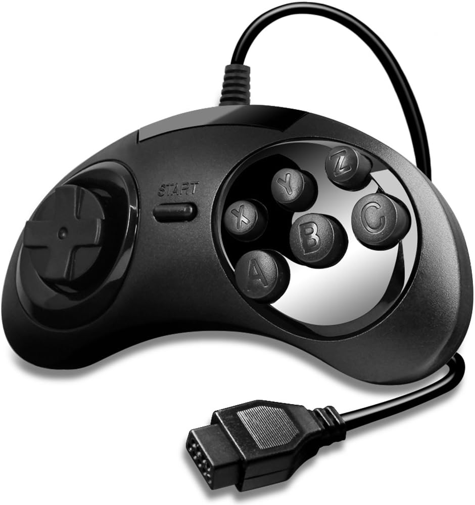 AFUNTA 6-Button Controller Compatible Sega Classic Genesis (2 pcs), NOT for the Sega Genesis Mini: Electronics