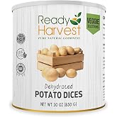 Ready Harvest Dehydrated Food - Potato Dices | Emergency Food | Dried Potatoes | #10 Can | 30-Year Shelf Life | Cans Filled to the Top