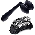Jiayouy 2pcs Heel Shaker with Foot Tambourine Percussion Instrument for Drum & Guitar Playing