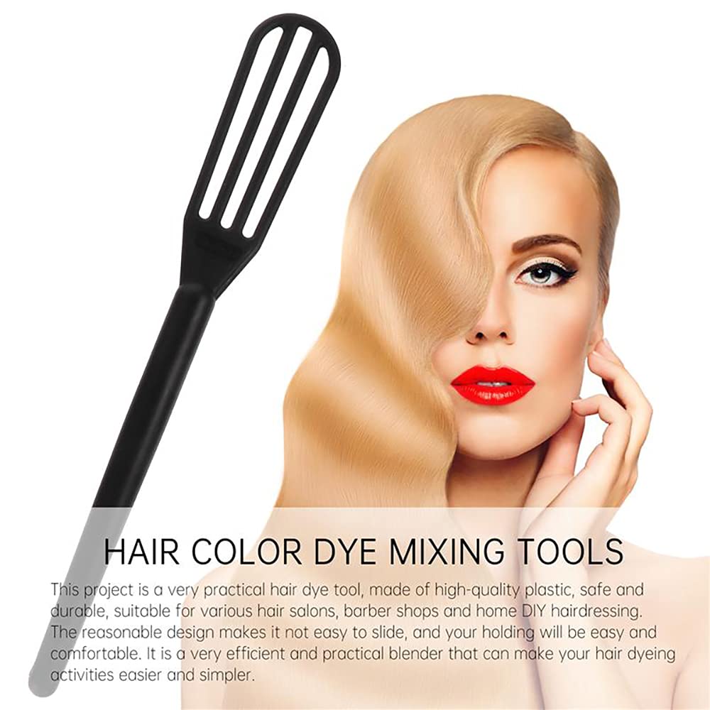 DIYstore, 10 PCS Plastic Hair Coloring Mixer,Hair Color Whisks Dye Cream Mixer,Tint Color Cream Colorful Spoon Applicator Hair Bleaching Highlight Tool for Home Barber Shop Salon