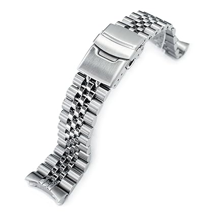 Stainless Steel Silver Jubilee Watch Band for Seiko Skx007 22 mm 316 L