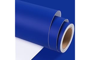 GIRAFVINYL 001 Vinyl Royal Blue Self-Adhesive Permanent Matte Vinyl Roll 12" X 8ft Waterproof for DIY Home, Car Decor, Signs, Labels, Tumbler