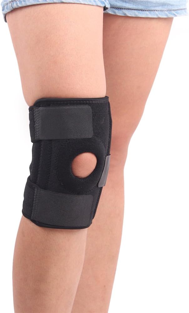 JUEMENZHE Knee Brace Support Sleeve for Arthritis, Meniscus Tear, ACL, Running, Basketball, Sports, Athletic, MCL, Runners - Adjustable Open Patella Stabilizer Protector to Relieve Pain : Sports & Outdoors
