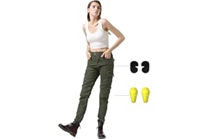 GTBMAZRS Motorcycle Pants Women, Motorcycle Riding Pants Windproof and Anti-Fall Motorcycle Gear with Armor