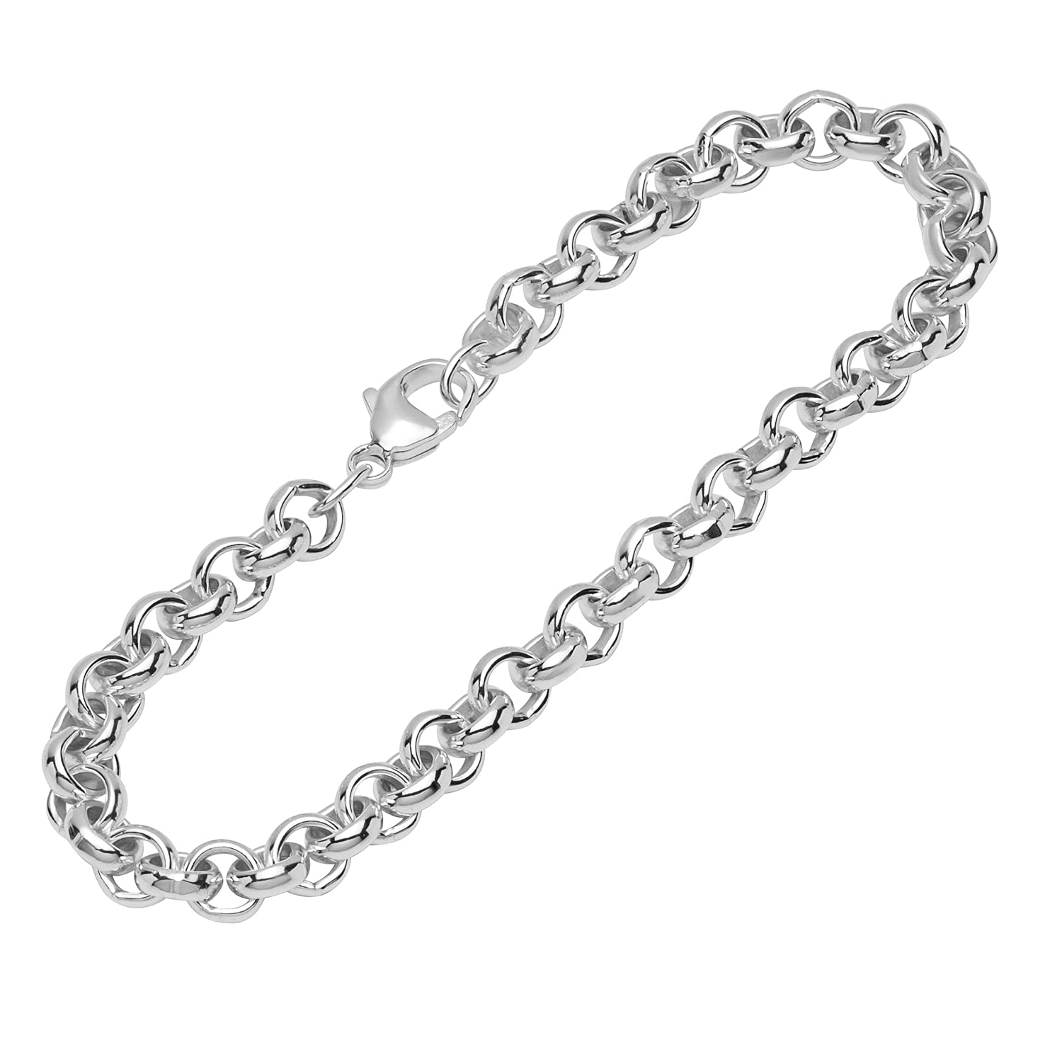 NKlaus bracelet 925 Sterling Silver 19cm pea chain round ladies designer bracelet chain 12000