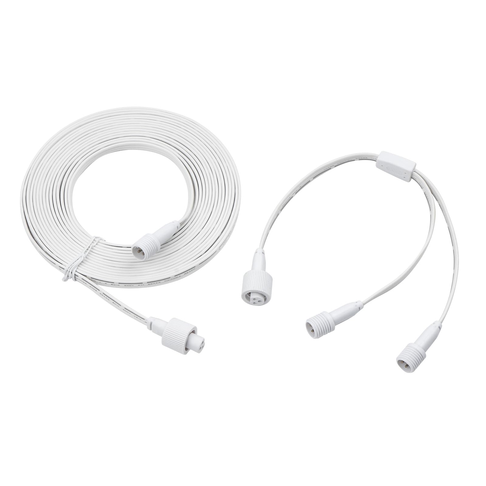 Photo 1 of 16FT Extension Cord,Y-Shaped Splitter,Compatible with Govee Permanent Outdoor Lighting Systems?Suitable for Other Brands as Well, Please Refer to The Size Chart?