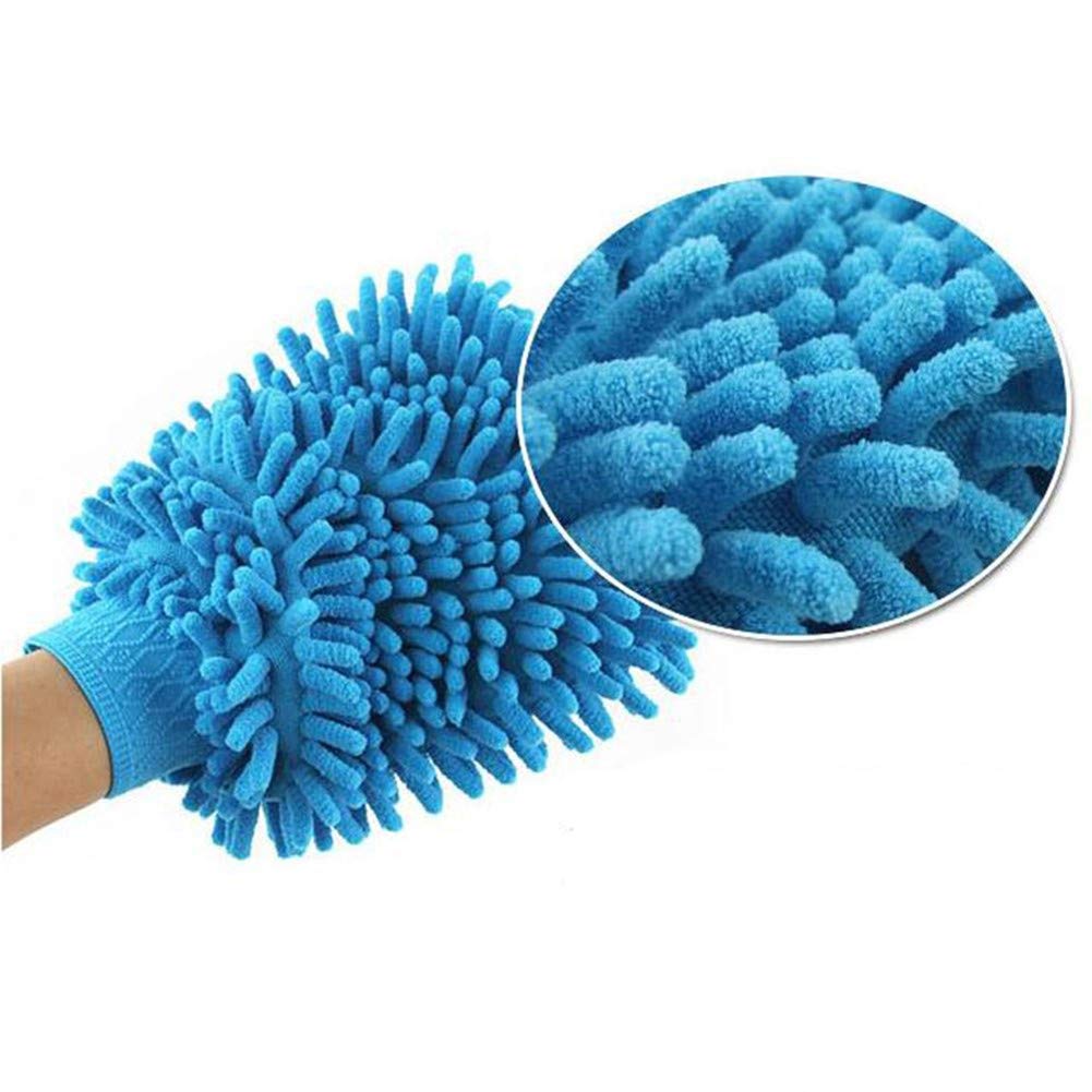 Mop Slippers Dusting Mitt, Duster Mop Slippers Shoes Cover 2 Pairs Mop Slipper Shoes Cover with 2 Pairs Chenille Microfiber Dusting Mitt Wash Mitt for Car,House,Windows Cleaning