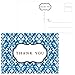 Note Card Cafe Thank You Postcards Assortment Bulk | 60 Pack | 6 Designs Damask Thank You Set | 4.25” x 6” Postcard Standard Size Mail USPS Stamp | Wedding, Baby, Bridal Shower, Birthday