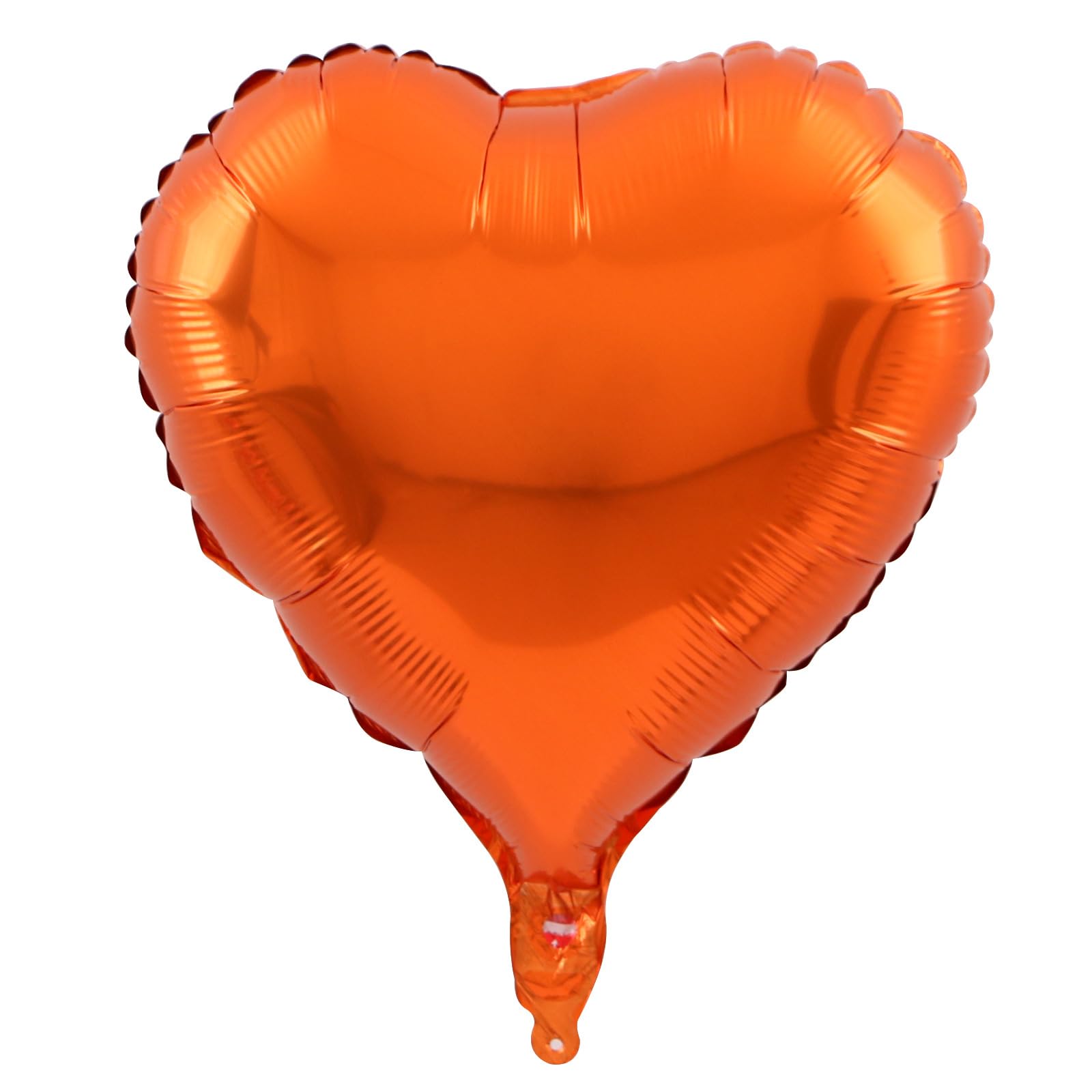 Photo 1 of 10Pcs Orange Foil Heart Shaped Balloons 18 Inch for Baby Shower, Wedding, Valentine Decorations - Love Party Decorations
