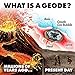 Geode Starter Rock Science Kit – Crack Open 4 Amazing Rocks and Find Crystals!