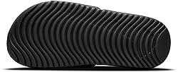 NIKE Kids' Kawa Slide Sandal, Black/White, 3 M US