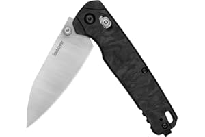 Kershaw Bel Air Pocket Knife, Made in the USA, 3.4 inch CPM MagnaCut Steel Blade, EDC Design, Duralock Locking Mechanism, Manual Folder, Pocketclip