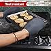 The Ultimate Pot Holders / Oven Mitts | 100% Silicone Mitt is Healthier Than Cotton & Easier to Clean, Won't Grow Mold or Bacteria | Unique Design Makes it Safe, Non-Slip & Flexible (Gray, Set of 2)