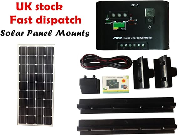 Entity Produkte 80 W Rahmen Solar Panel-Set mit 10 A Ladereglern und