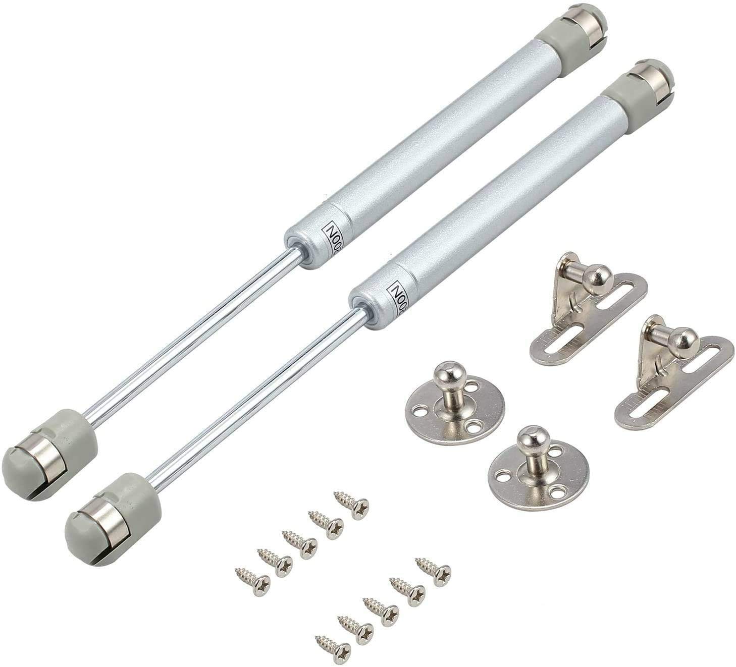 Jeylly Gas Spring, 200N Gas Strut Lid Support Stay Bar Kitchen Cabinet Cupboard Box Spring Hinge (2 Set)