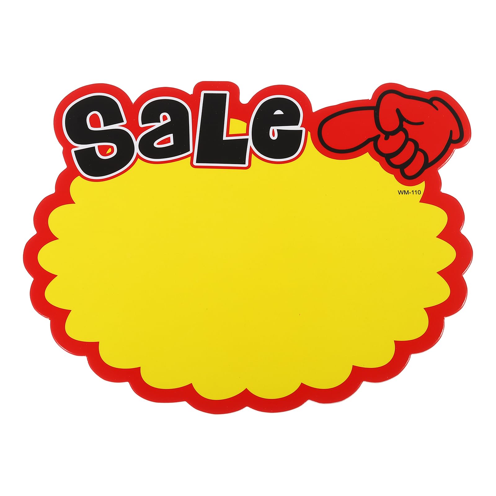 PATIKIL 80pcs Star Burst Signs, 7x5.5in Blank Star Burst Signs Price Tag Stickers Pricing Tags Fluorescent Neon Paper for Sign Retail Store Vehicle, Forefinger Sale