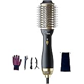 iMESA 4-in-1 Hair Dryer Brush Blow Dryer, 1000W Hot Air Brush, One-Step Volumizer Hair Dryer and Styler, 3 Speeds Temp, Hot Air Styler Black