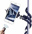 Selfie Tripods, HC 3 in 1 Flexible Octopus Cell Phone Camera Selfie Stick Stand Tripod Mount Adapter Portable Bluetooth Remote Shutter for iphone Samsung other Smartphones