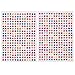 Savita 2000+ Stick on Earrings 3D Gem Stickers Glitter Sparkle Crystal Stickers Sticker Earrings for Girls Kids Children Multiple Colors & Shapes (4 Sheet)