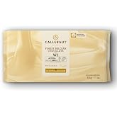 Callebaut Recipe No. W2 Finest Belgian White Chocolate 5kg Block | 28% min dry cocoa solids; 22% min dry milk solids; 35.8% fat; mild milky - light caramel - sweet - vanilla