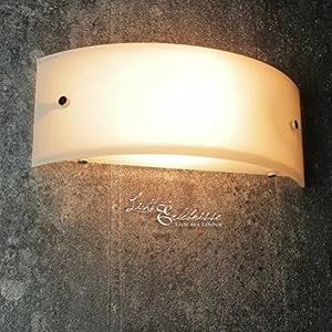 Wandlamp modern halfrond wit breedte 29 cm E14 max. 60W 230V lamp muur halve schaal wandlamp zonder patroon slaapkamer…