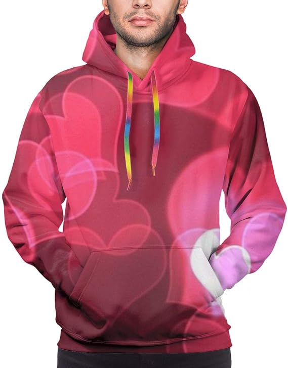 Amazon Co Jp ピンク心 パーカー メンズ 秋服 長袖 軽い 柔ら 快適 スウェットパーカー ゆったり カジュアル 人気 服 メンズ 春 秋 冬 服 ファッション小物