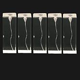 Dental Endodontic Root Model Canal Block Practice Pulp Cavity Clear Resin Endo Training Tooth RCT Teaching Exercise 5Pcs (M8001)