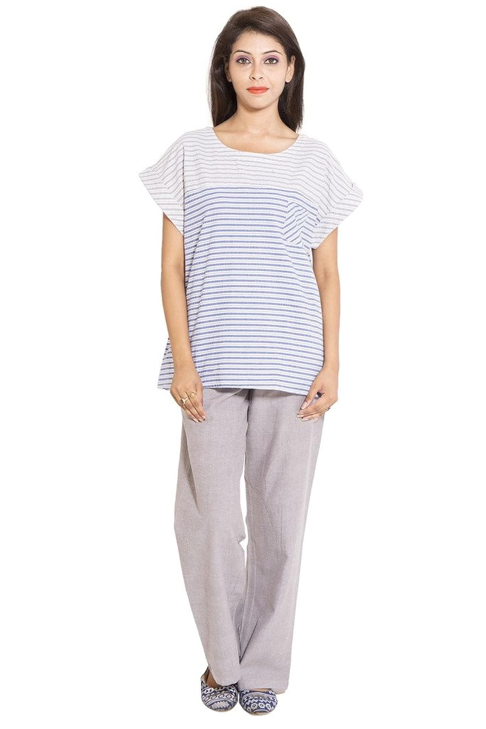 forever9teen patch top with pajama3ss16-1176-ns1)