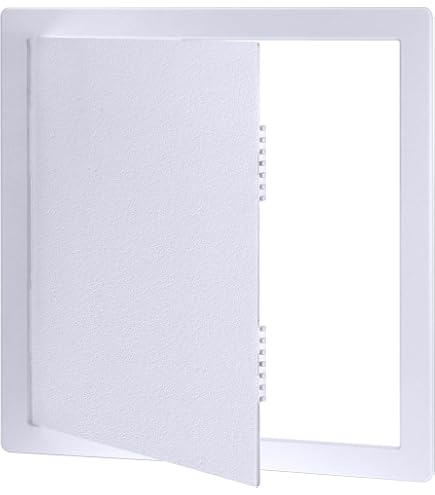 QWORK Access Panel for Drywall - 18x18 Inch Plastic Access Door QWORK Access Panel for Drywall - 18x18 Inch Plastic Access Door