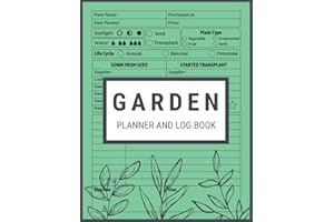 Garden Planner and Log Book: Monthly Gardening Organizer Notebook for Avid Gardeners, Flowers, Vegetable Growing, Plants Prof