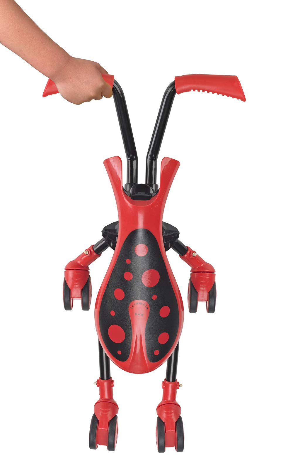 Scramblebug Beetle Balance Bike | 4 Wheel Developmental Toy for Toddler Balance and Confidence | Indoor & Outdoor | Fold and Go for Storage & Travel | Birthday, Easter Gift for 1-2 Year Old Toddlers