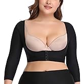 woahee Women's Arm Shaper Plus Size Arm Faja Compression Sleeve Garment Post Surgical Arm Shapewear