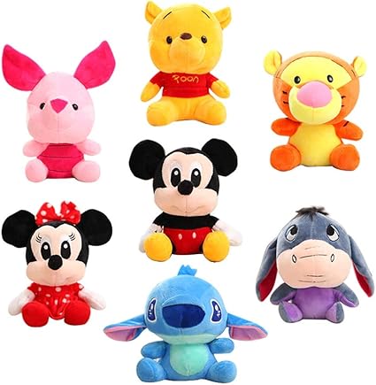 Amazon.com: Disney - Llavero de peluche con diseño de Mickey Mouse de Winnie the Pooh con diseño de animales de peluche, para regalo de cumpleaños, juguete para niña: Toys \u0026 Games