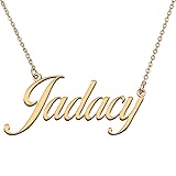 HUAN XUN Customized Custom Simple Any Name Necklace
