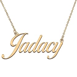 HUAN XUN Customized Custom Simple Any Name Necklace