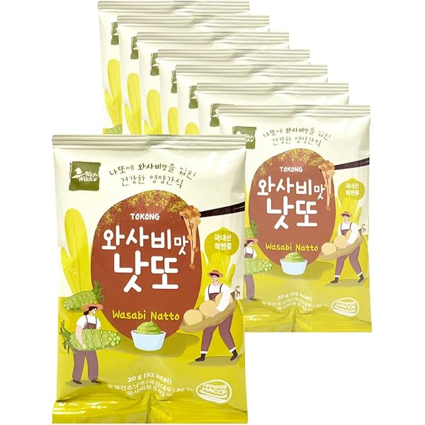 Amazon.com : [160g / 5.64oz] Freeze Dried Natto Beans Snack Wasabi