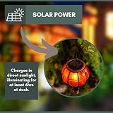 Garden Mile Red Solar Hot Air Balloon Lantern 44cm Flickering Flame LED view 2