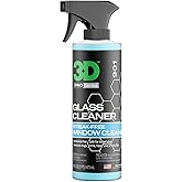 3D Glass Cleaner - Ready to Use, Tint Safe, Streak Free Glass Cleaner - 16oz.