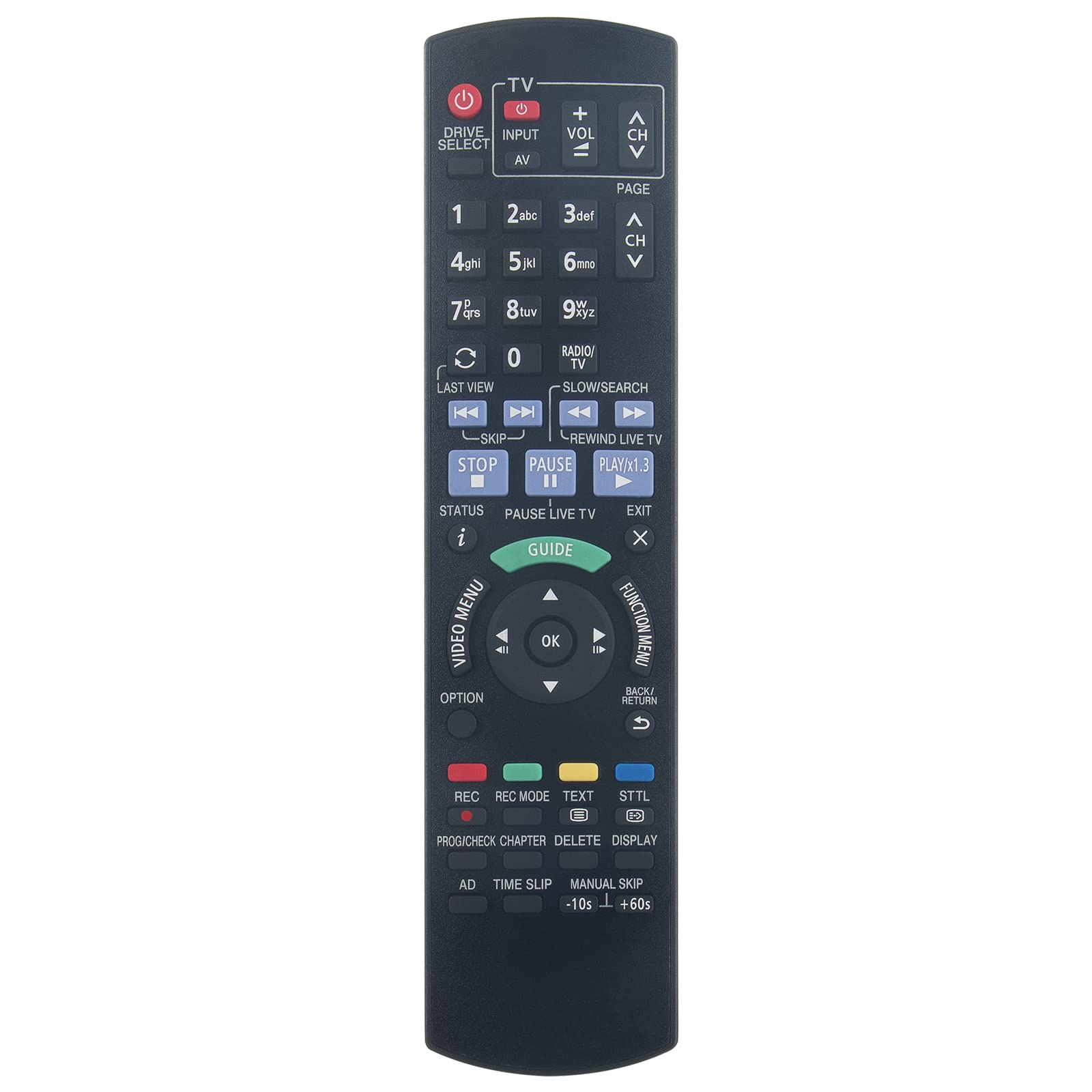 VINABTY N2QAYB001059 Replacement Remote Control fit for Panasonic DMR-EX97 DVD Recorder