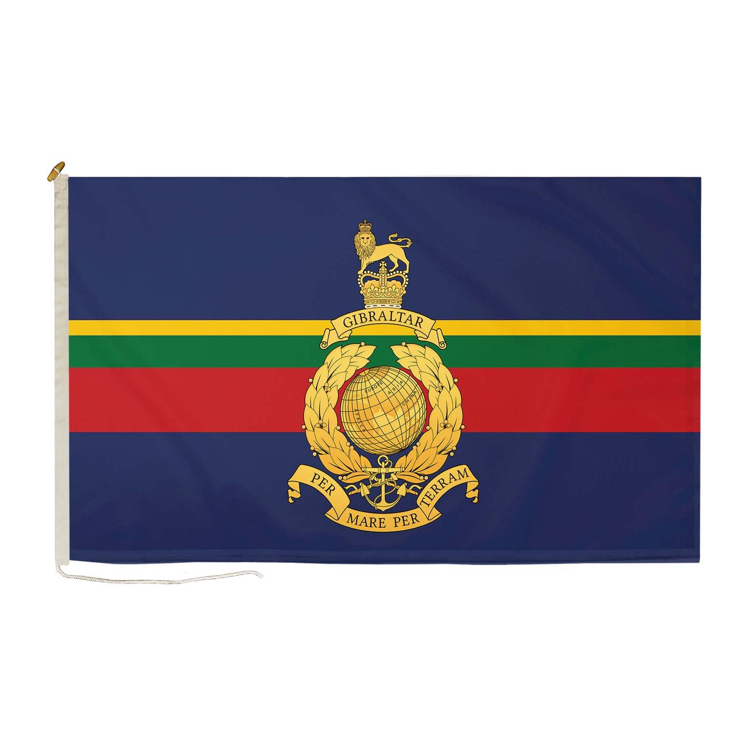 DuraFlag Royal Marines (RM) 3ft x 2ft Flag Premium Quality With Rope & Toggle Reinforced Stitching 90cm x 60cm British Armed Forces Corps Flag Heavy Duty Polyester Weatherproof Fade Resistant