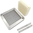 TUNTROL 1/4" Replacement Chopper Blade, 440C Stainless Steel Blade for Commercial Vegetable Dicer Fruit Cutter, Interchangeable Blade&Pusher Block Set